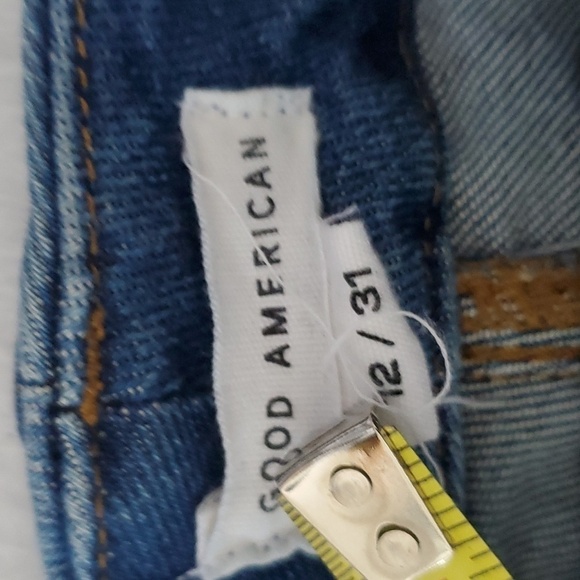 Good American Good Classic Jeans GPST731T 31W Cropped - Picture 7 of 10